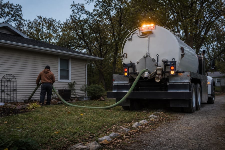 Emergency Septic Pumping work